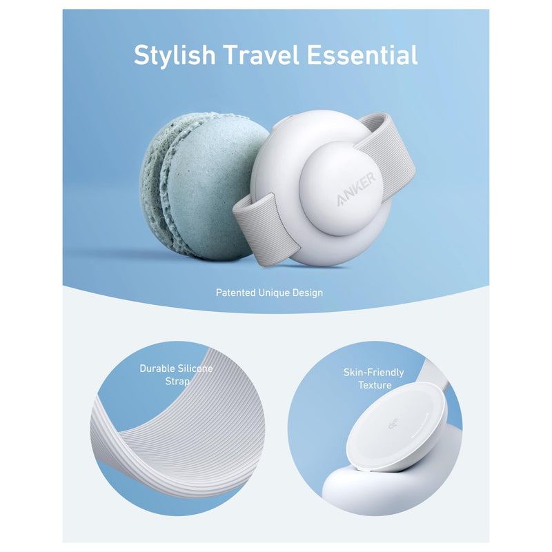 Anker MagSafe Cargador MagGo UFO 3 en 1 para iPhone, AirPods y Apple Watch, certificado Qi2, carga rápida de 15 W