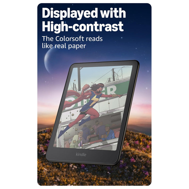 Amazon Kindle Colorsoft Signature Edition con pantalla a color, luz frontal automática, carga inalámbrica y 32GB
