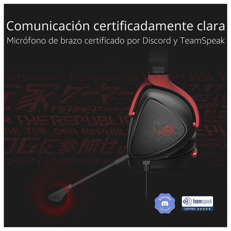 ASUS ROG Delta S Core - Auriculares Gaming con Sonido Envolvente 7.1 y Micrófono Certificado Discord, Para PC, Switch, PS4, PS5