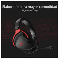 ASUS ROG Delta S Core - Auriculares Gaming con Sonido Envolvente 7.1 y Micrófono Certificado Discord, Para PC, Switch, PS4, PS5