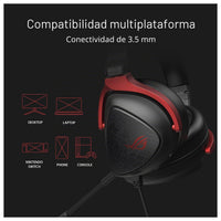 ASUS ROG Delta S Core - Auriculares Gaming con Sonido Envolvente 7.1 y Micrófono Certificado Discord, Para PC, Switch, PS4, PS5