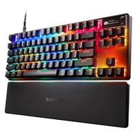 SteelSeries Apex Pro TKL Gen 3 con interruptores Omnipoint, actuación ajustable, rapid trigger, presets para juegos y modo de protección