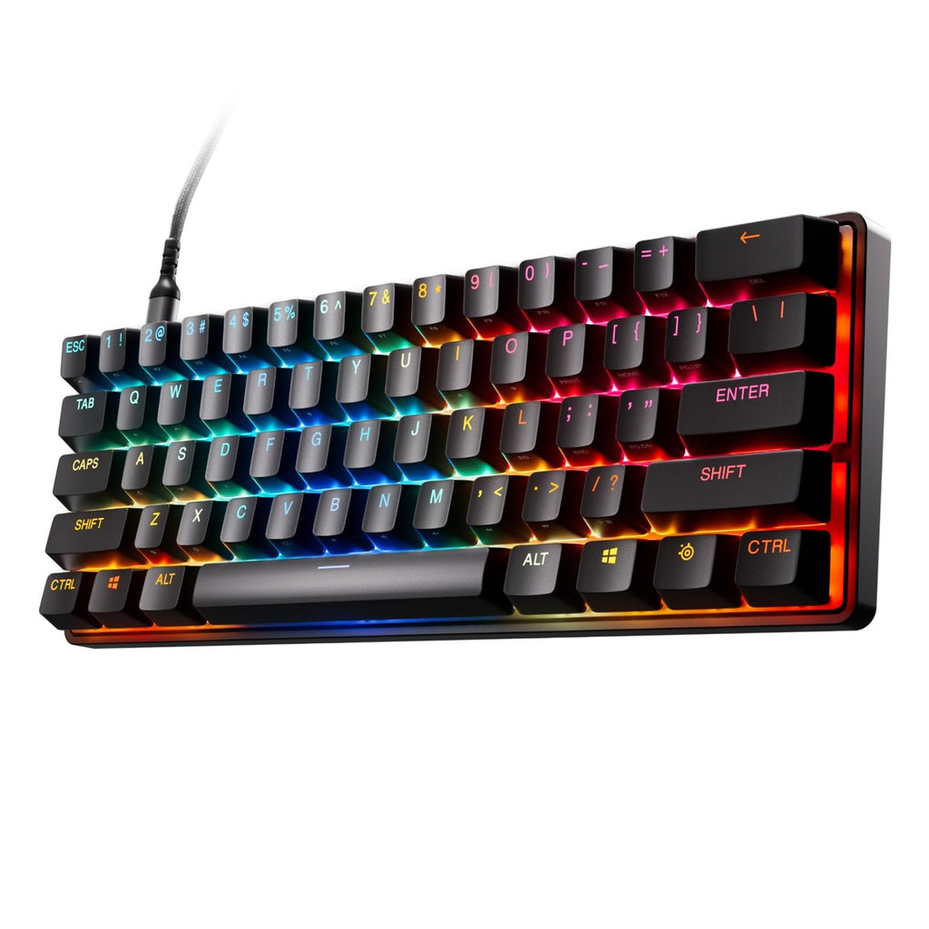 Teclado gaming SteelSeries Apex Pro Mini con interruptores ajustables OmniPoint 3.0, rapid trigger y modo de protección
