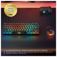 Teclado gaming SteelSeries Apex Pro Mini con interruptores ajustables OmniPoint 3.0, rapid trigger y modo de protección
