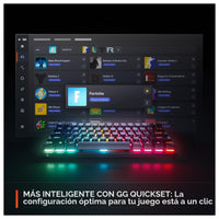 Teclado gaming SteelSeries Apex Pro Mini con interruptores ajustables OmniPoint 3.0, rapid trigger y modo de protección