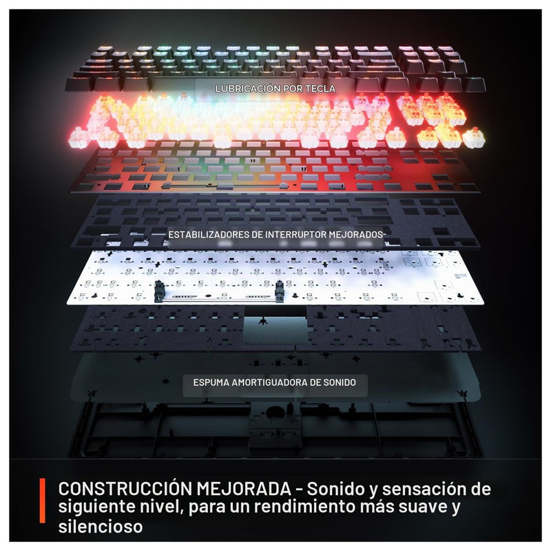 Teclado gaming SteelSeries Apex Pro Mini con interruptores ajustables OmniPoint 3.0, rapid trigger y modo de protección