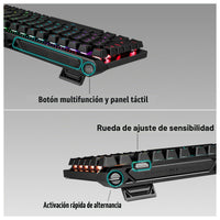 ASUS ROG Falchion Ace 75 HE Teclado para juegos con efecto analógico, interruptor magnético HFX V2 y sondeo de alta frecuencia