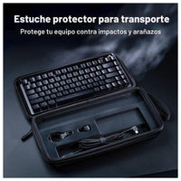 ASUS ROG Falchion Ace 75 HE Teclado para juegos con efecto analógico, interruptor magnético HFX V2 y sondeo de alta frecuencia
