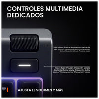 Teclado SteelSeries Apex 3 RGB con iluminación de 10 zonas, resistencia al agua y reposamuñecas magnético para juegos silenciosos