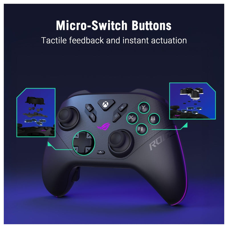 ASUS ROG Raikiri II Wireless Controller para Xbox Series, ROG Ally y PC con batería de larga duración