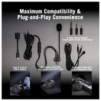 ASUS ROG Kithara Auriculares Gaming Audiófilos con Micrófono y Controladores Magnéticos