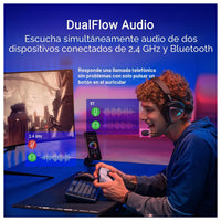ASUS ROG Delta II Wireless Gaming Headset Mic Tri-Mode Connectivity for PC PS5 PS4 Xbox Switch Mobile