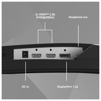 Monitor para juegos MSI MAG 274CF E20 con resolución FHD, 200Hz, 0.5ms, HDR, Adaptive Sync, HDMI y DisplayPort, negro