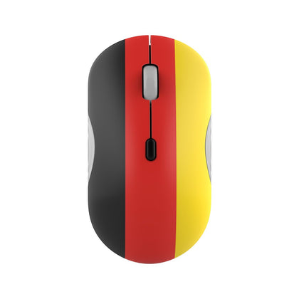 Lenovo Mouse silencioso Bluetooth 350 Fan Edition, ergonómico e inalámbrico, multimodal con batería duradera