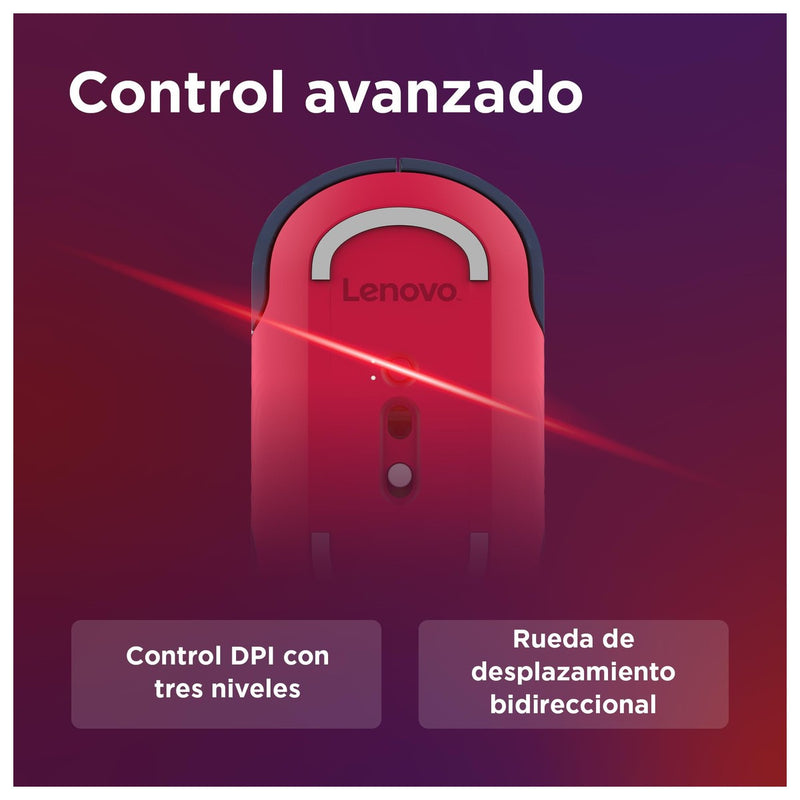 Lenovo Mouse silencioso Bluetooth 350, diseño ergonómico ambidiestro inalámbrico, Bluetooth 5.3, duración de batería 36 meses, reciclado