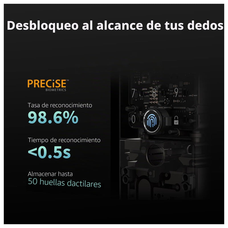 Cerradura inteligente Aqara U100 sin llave, compatible con Apple HomeKit, Alexa, Google e IFTTT, con teclado táctil y Bluetooth