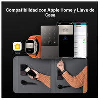 Cerradura inteligente Aqara U100 sin llave, compatible con Apple HomeKit, Alexa, Google e IFTTT, con teclado táctil y Bluetooth