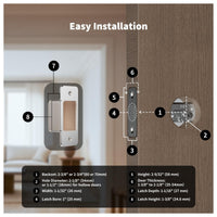 Cerradura inteligente Aqara U100 sin llave, compatible con Apple HomeKit, Alexa, Google e IFTTT, con teclado táctil y Bluetooth
