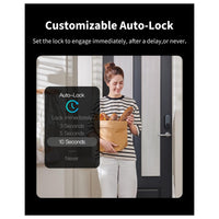 Aqara Smart Lock U200 con teclado, cerradura sin llave por huella digital, compatible Apple Home con batería recargable