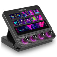 Teclado Macro y Controlador de Deck USB-C con Teclas Programables para Juegos y Streaming, Mezclador de Audio y Más