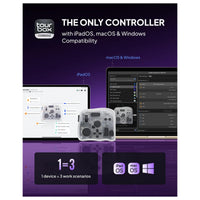 TOUR BOX Elite Plus controlador Bluetooth para dibujo y edición de video con integración para DaVinci Procreate