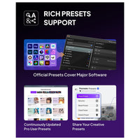 TOUR BOX Elite Plus controlador Bluetooth para dibujo y edición de video con integración para DaVinci Procreate