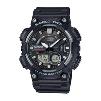 Casio AEQ110BW Series Reloj para Hombre Analógico-Digital con Alarma, Cronómetro, Temporizador y Resistencia al Agua 100M