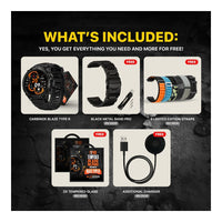 Smartwatch Carbinox Blaze Con Gps Resistente Ip69k Y Gorilla Glass 170+ Deportes Llamadas Bluetooth Compatible Android/Ios