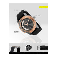 Reloj de cuarzo Invicta Specialty para hombre con correa de silicona, resistente al agua y manecillas luminosas