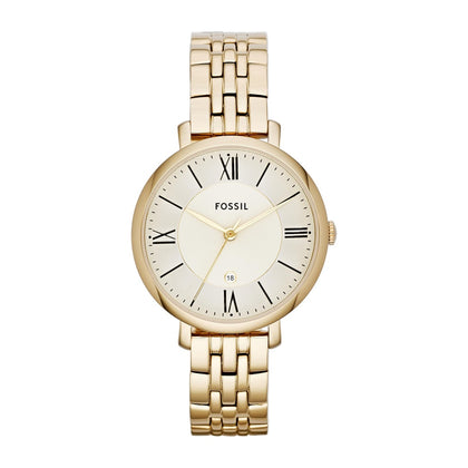 Reloj Fossil Jacqueline para mujer con pulsera de acero inoxidable o cuero y pantalla analógica elegante