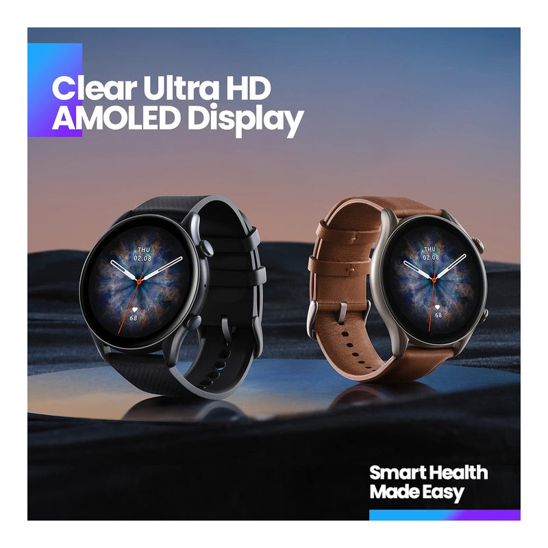 Amazfit GTS 3 - Reloj Inteligente Para iPhone Android, Alexa Integrado, GPS 150 Modos Deportivos, Pantalla AMOLED 1.75 Pulgadas Negro