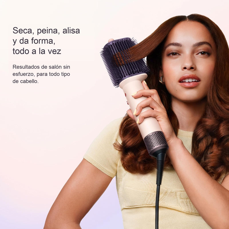 Dyson Airsmooth - Cepillo Moldeador y Secador, Voltaje Universal (Ceramic Pink / Rose Gold)