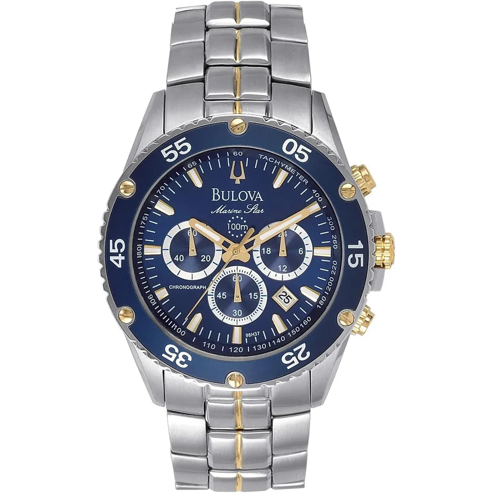 Reloj Bulova 98B400 Marine Star Cronógrafo - Esfera Azul 41.5mm