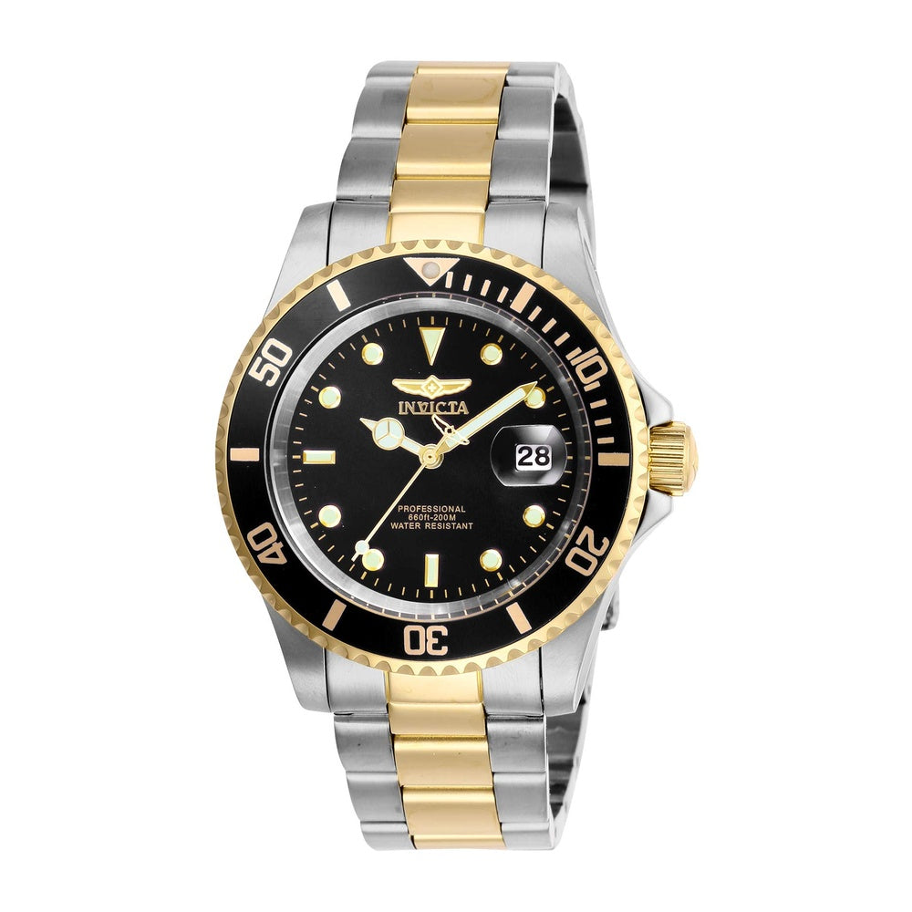 Invicta Reloj de cuarzo Pro Diver para hombre, correa inoxidable, ideal para buceo, resistente al agua 200 m, elegante y funcional
