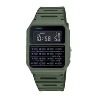 Reloj Casio Vintage con calculadora, caja de resina, cronómetro, hora dual, alarma diaria, calendario automático y batería de 5 años