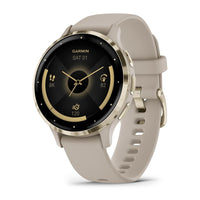 Garmin Venu 3S Smartwatch Dorado Suave Con Bisel De Acero Inoxidable, Pantalla Táctil AMOLED, Correa De Silicona