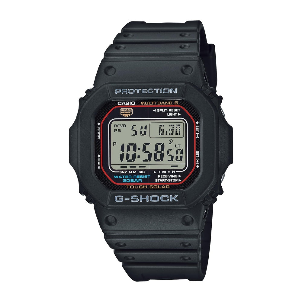 Casio G-Shock GWM5610-1 Reloj deportivo de resina para hombre, resistente y con energía solar, color negro
