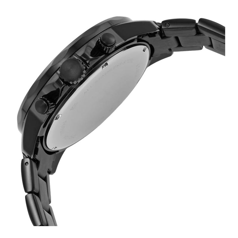 Reloj multifunción Bannon de acero inoxidable negro de Fossil, con diseño moderno y cierre plegable seguro