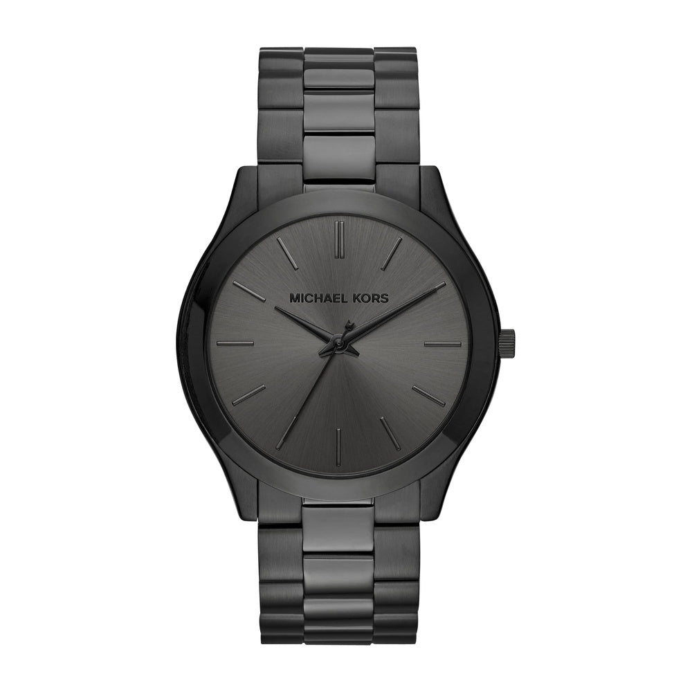 Michael Kors Reloj de gran tamaño Slim Runway, acero inoxidable para hombre, sofisticado y resistente al agua