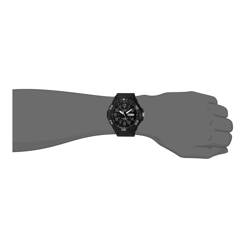 Reloj Analógico Casio para Hombre, Diseño Deportivo, Resistente al Agua con Visualización de Fecha y Bisel Giratorio
