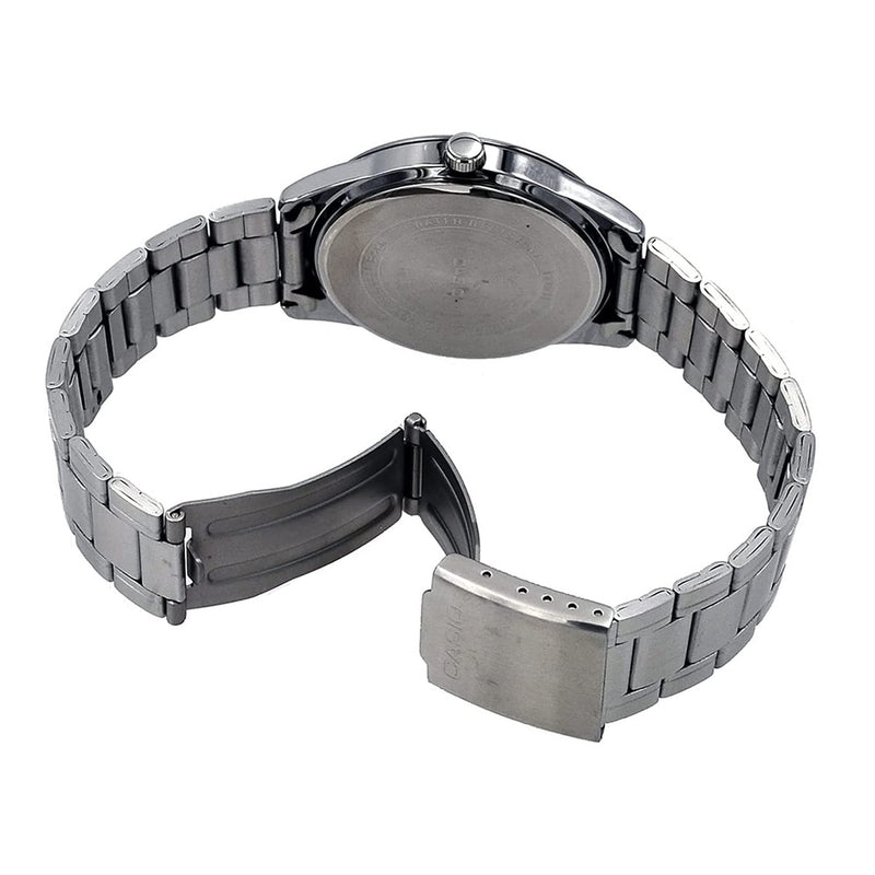 Reloj analógico Casio MTP-V005D-2B4 para hombre en acero inoxidable azul con movimiento de cuarzo y fácil lectura