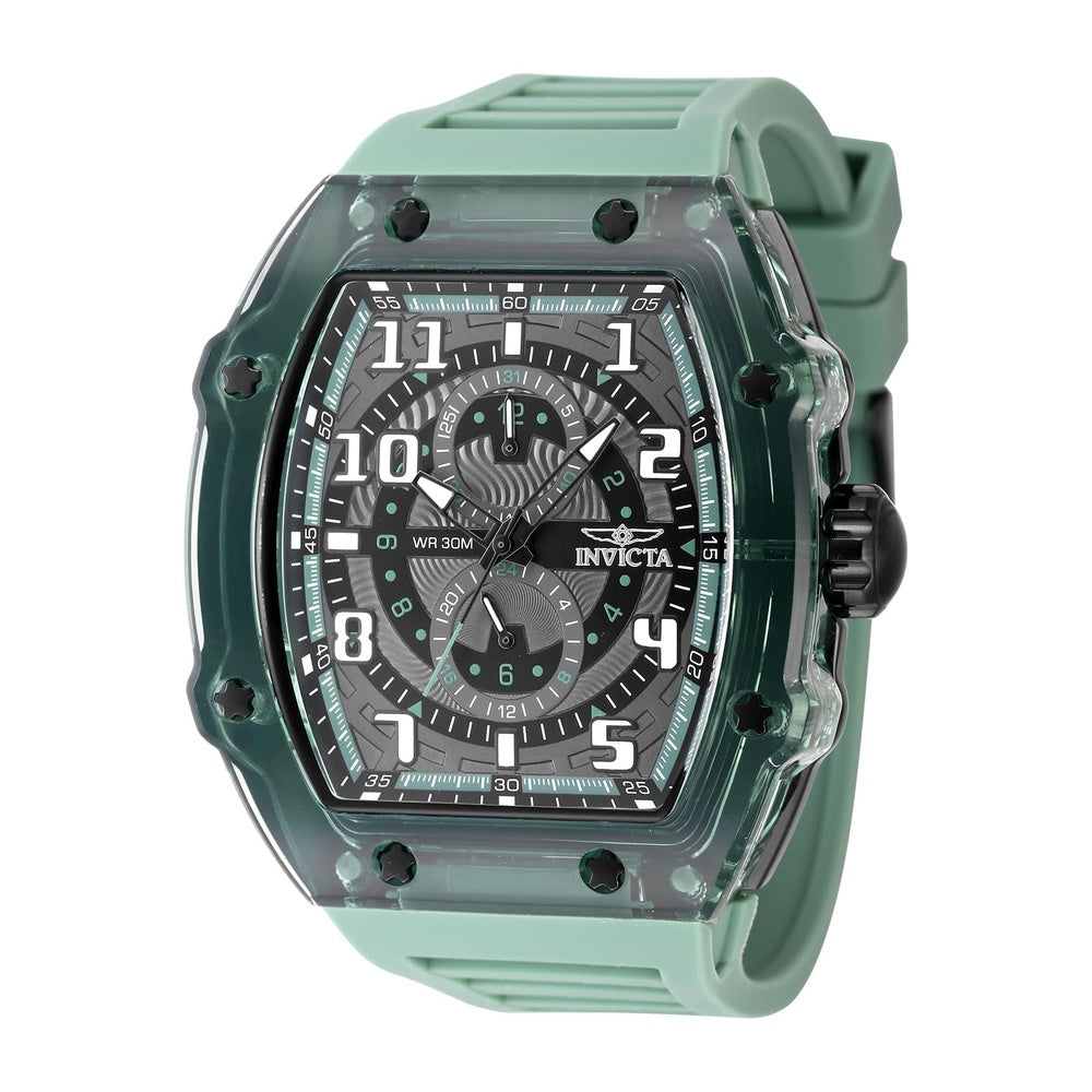 Reloj Invicta Racing para hombre en plástico negro con esfera VH61 de cuarzo, diseño elegante y duradero