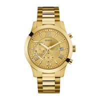 Reloj GUESS para Hombre Cronógrafo de Acero Inoxidable Gunmetal Resistente al Agua con Correa de Acero