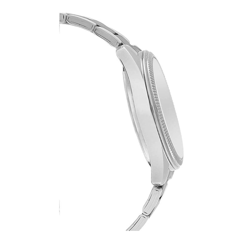 Reloj Casio Quartz para hombres con diseño en acero inoxidable y movimiento de cuarzo preciso, incluye batería