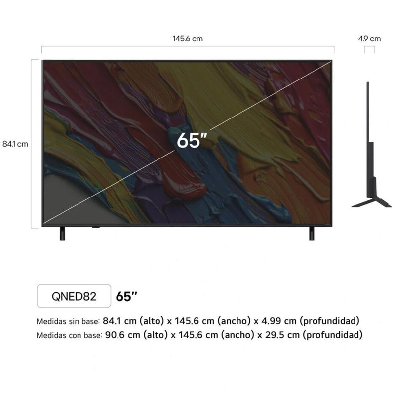 Televisor LG 65" QNED 4K Smart TV webOS 65QNED82