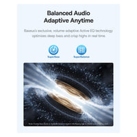 Baseus Bass BP1 Pro Auriculares Inalámbricos - Moon White