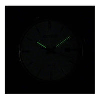 Citizen reloj de hombre, diseño casual, movimiento de cuarzo en acero inoxidable y cuero, color negro, modelo BI5000-01A