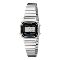 Reloj digital Casio LA670WA para mujer, diseño retro con cronómetro, temporizador, calendario y resistencia al agua