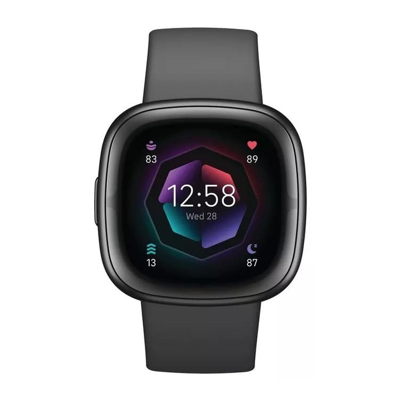 Fitbit Sense 2 - Reloj inteligente avanzado de salud y fitness con ECG, SpO2, frecuencia cardíaca y GPS, gris sombra/grafito, talla única
