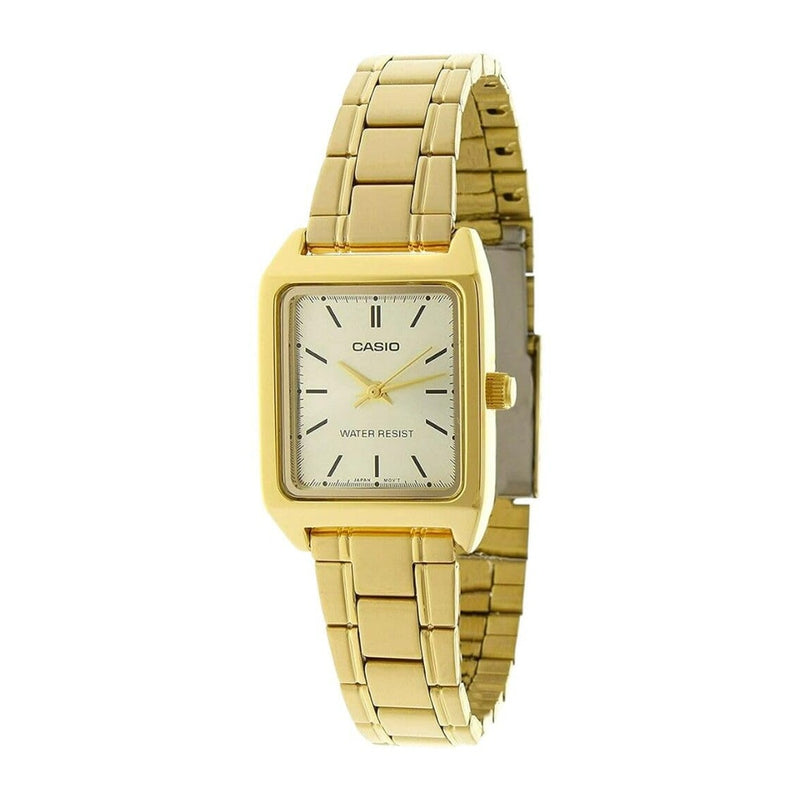 Reloj de Mujer Casio modelo LTP-V007G-9E en color dorado con batería CR2032 incluida, diseño elegante y moderno